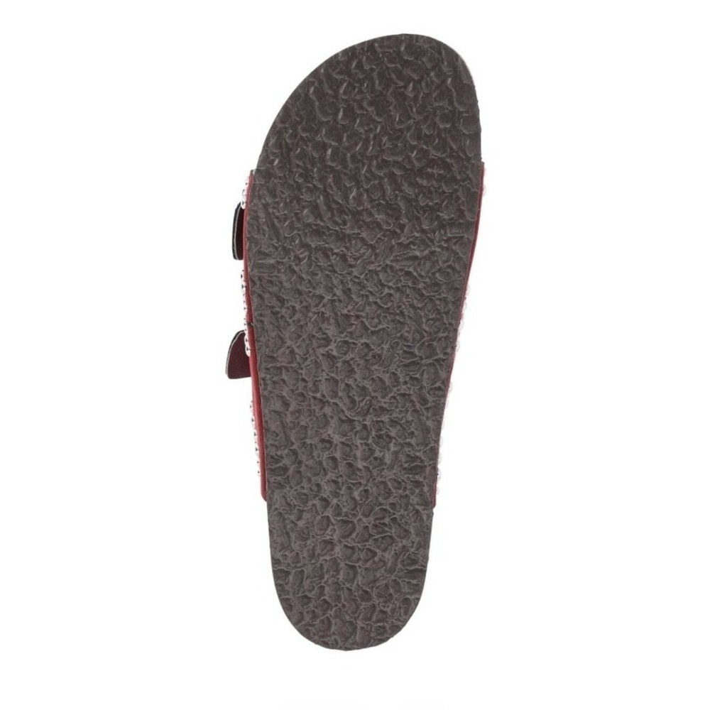 Studded Comfort Footbed Slide Sandals Burgundy 9 New NWT - Picture 5 of 6